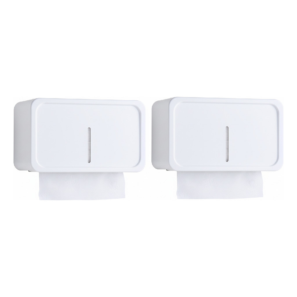 Kit 02 Toalheiros Porta Papel Toalha Interfolha Parede