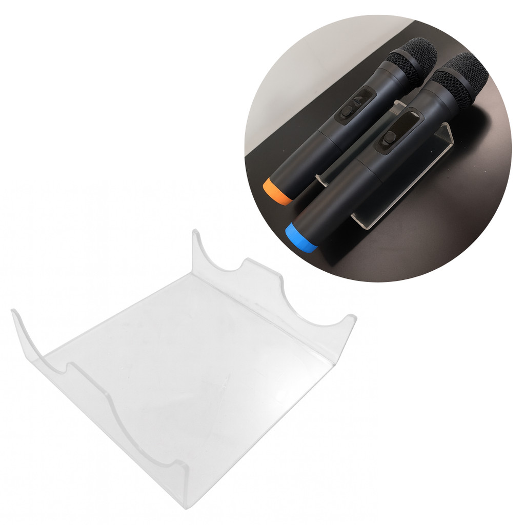 Suporte Organizador Microfones Acrílico Para Mesa Estante Prateleira em Oferta na Shopee