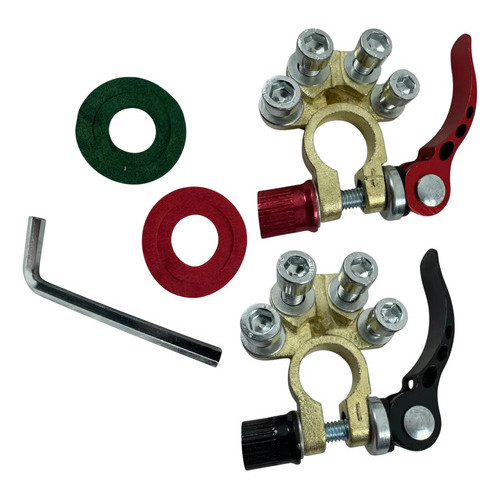 Par Conector Terminal Bateria C/ Engate Rápido Uso Universal