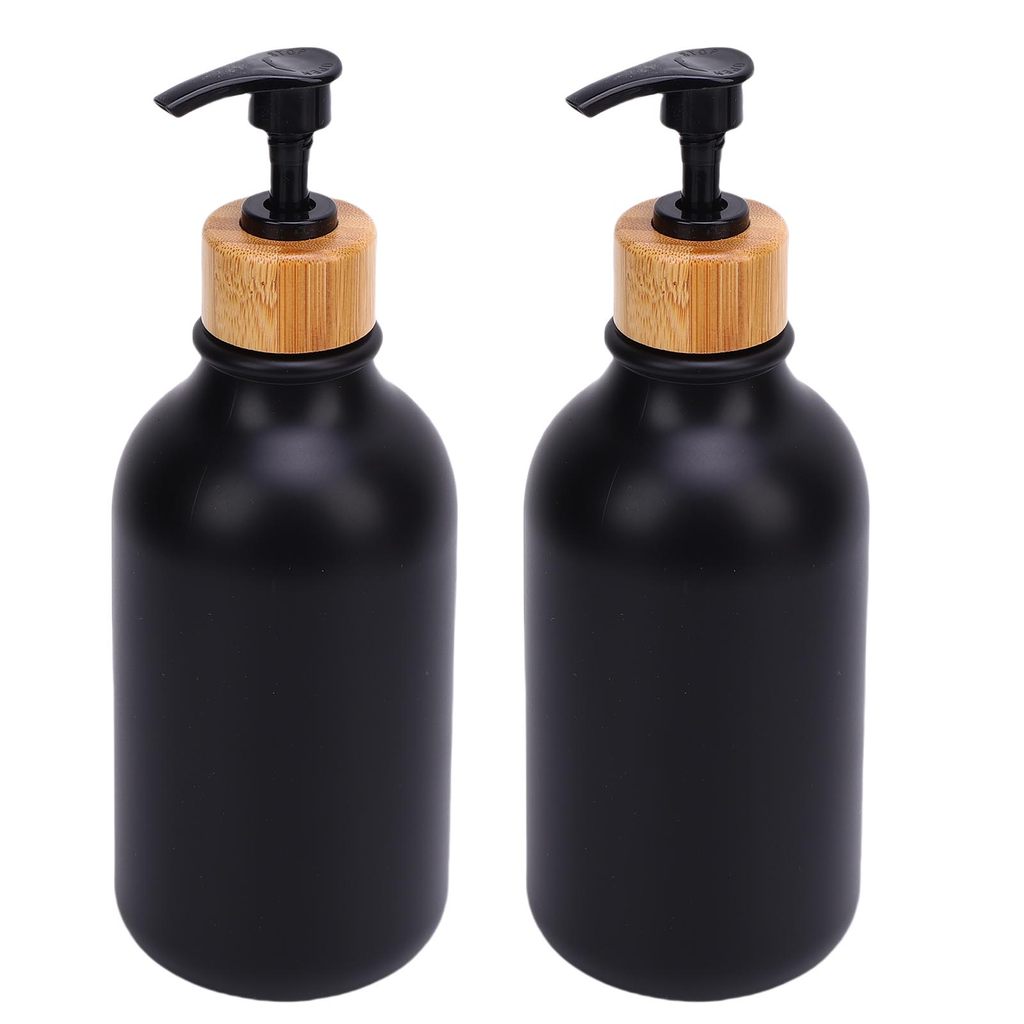 2 Pçs Dispensadores De Sabão 500ml PET Loção Reutilizáveis Com Bomba Para Mão Prato Detergente Shampoo Condicionador