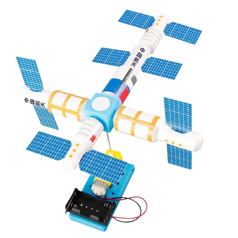 * Montagem Estação Espacial Modelo Satélite Conjunto Brinquedo Educativo Para Experim