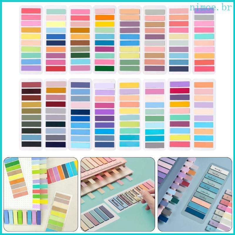 Etiqueta Índice Colorida Nim 2000-4200Pcs Abas Autoadesivas Régua