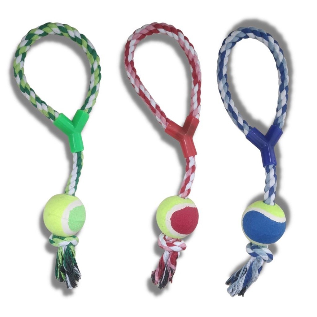 Pet Brinquedo Mordedor Corda para Cachorro Cabo de Guerra Resistente