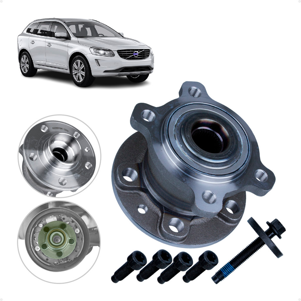 Cubo De Roda Traseiro Volvo XC60 2.4 2008-2017/ 3.2 AWD 2009-2015/ T5 AWD 2014-2017/ T6 AWD 2008-2017