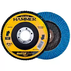 Disco Flap Para Desbaste 4.1/2 Polegadas Grão 60 Oxido Zircônia