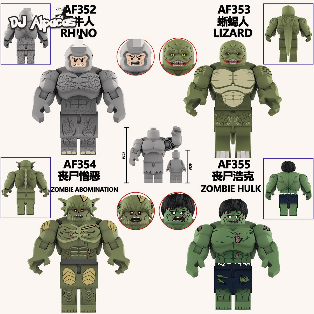 Blocos De Construção Figuras Brinquedo Colecionável AF352 AF353 AF354 AF355 em Oferta na Shopee