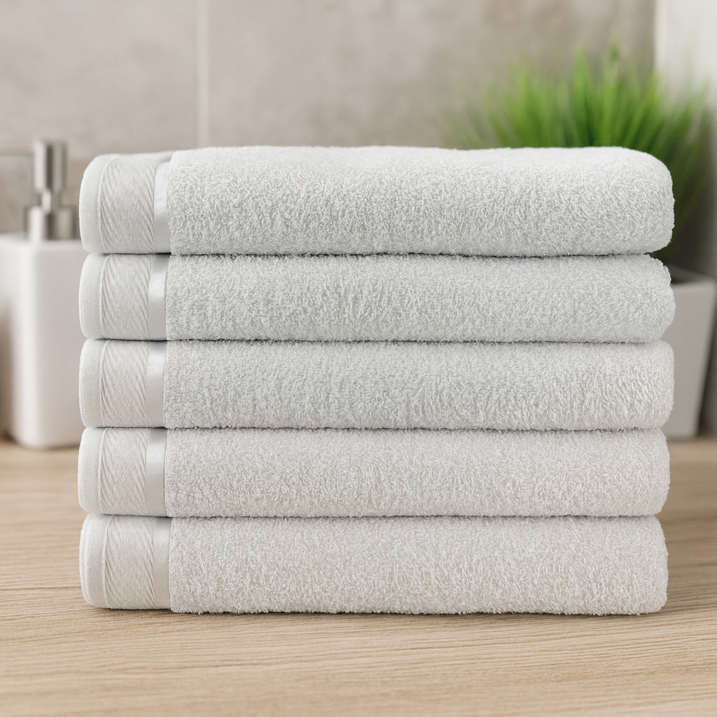 Kit 5 Toalha de Banho Hotel Gigante Grossa 150x80 cm 100% Algodão Linha Lia