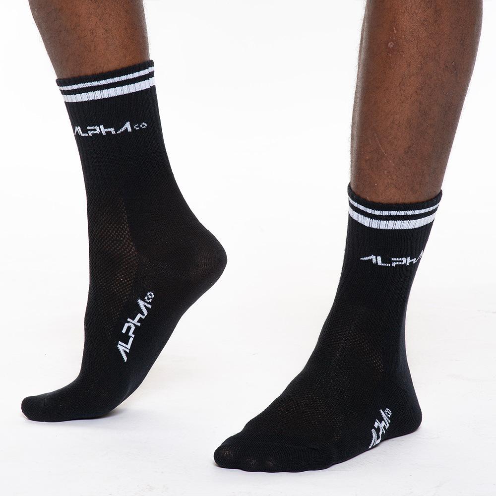 Detalhes do Kit 6 pares meias Masculinas Dry Academia Alpha Co