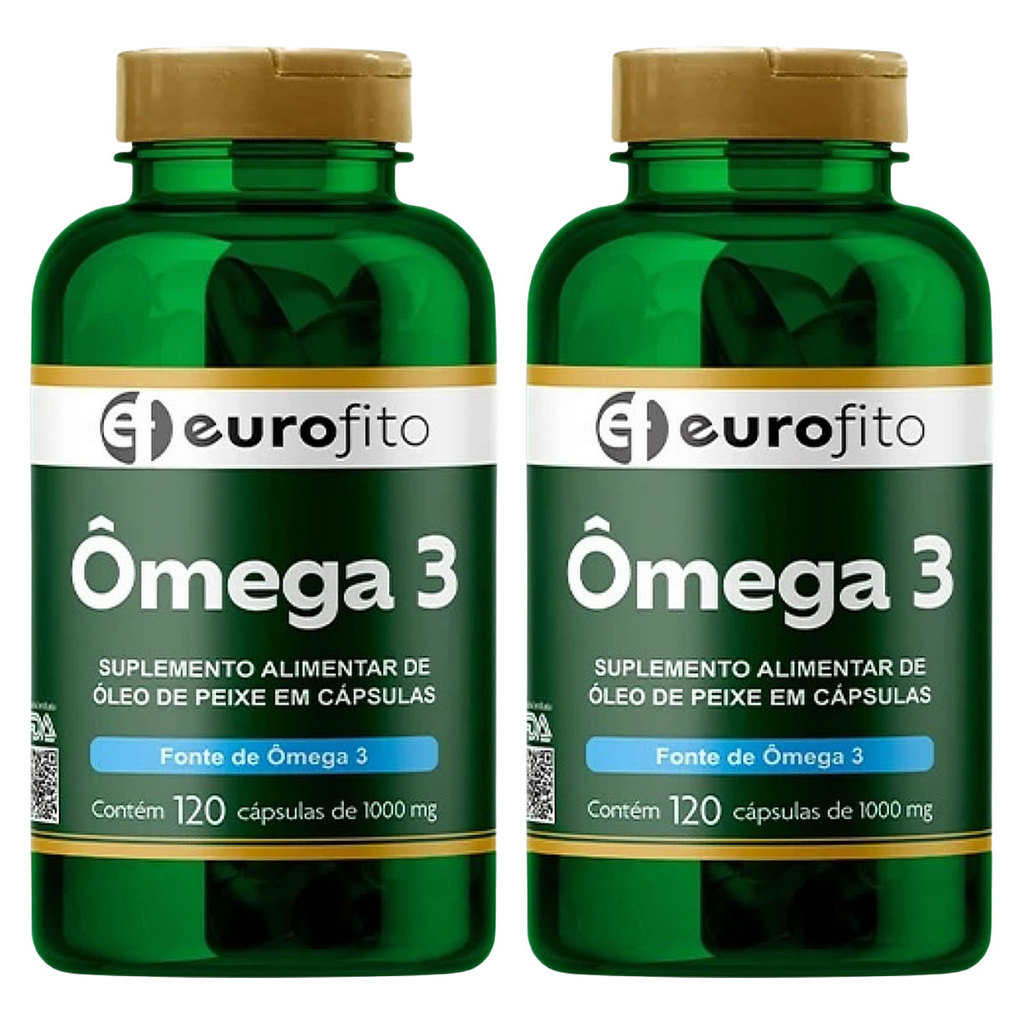 Kit 2 Und Ômega 3 1000mg 120 Cápsulas - Eurofito em Oferta na Shopee
