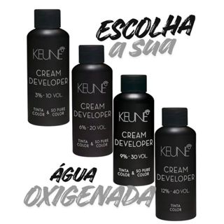 Água oxigenada Keune 60ml - 10vol - 20vol - 30vol - 40vol - Escolha a sua em Oferta na Shopee