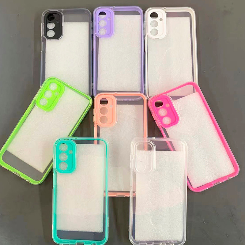 Capa Case Transparente 3 em 1 Motorola E14,G04,G24,G53,E22,EDGE 40, COLARIDA, SILICONE, ANT-IMPACTO.