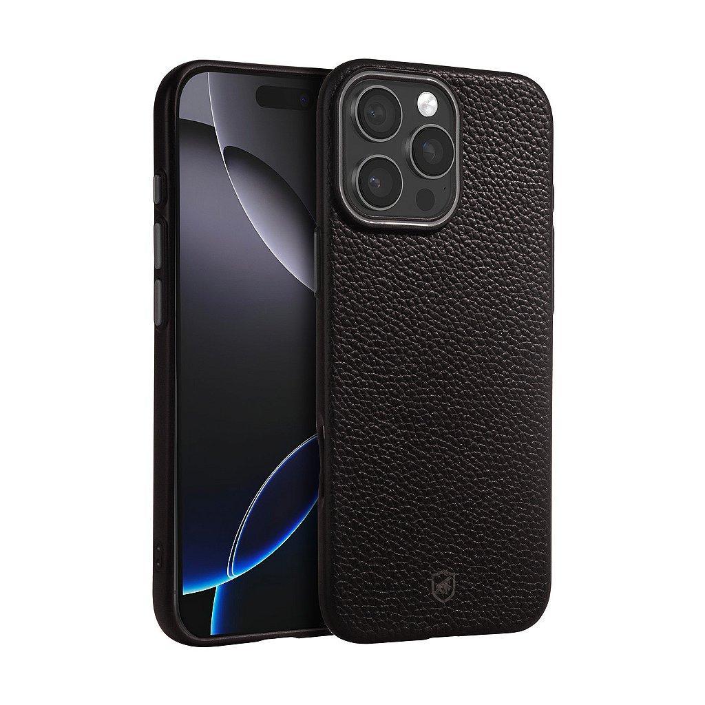 Capa case capinha para iPhone 16 Pro Max - Magsafe TechCouro - Preta - Gshield em Oferta na Shopee