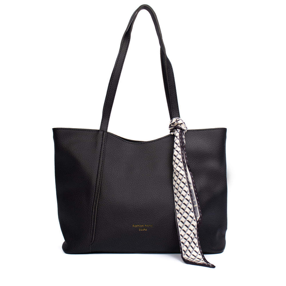Bolsa Feminina Stella Luna Tote Recorte Superior Preto