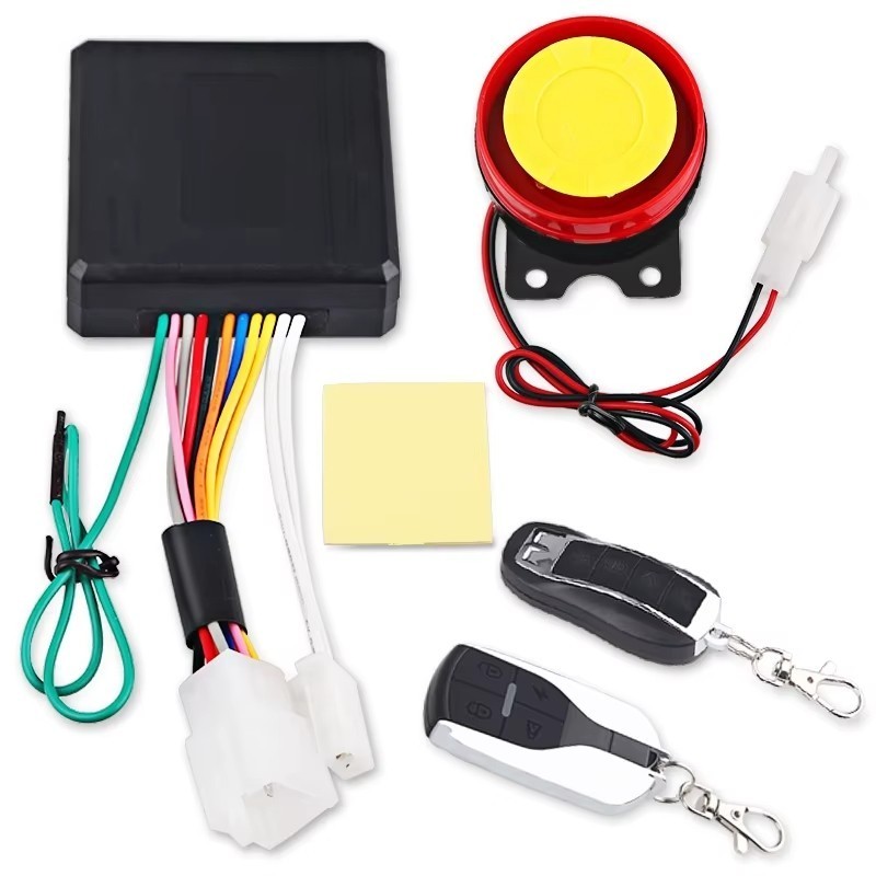 Sistema de alarme antifurto para motocicleta, parada de partida do motor com controle, módulo chave e Buzina 12v em Oferta na Shopee