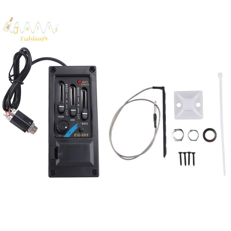 EQ-505 Captador De Sela De Guitarra , 3 Bandas , Equalizador , Mão Esquerda , Sistema De Pré-Amplificador Acústica Piezo