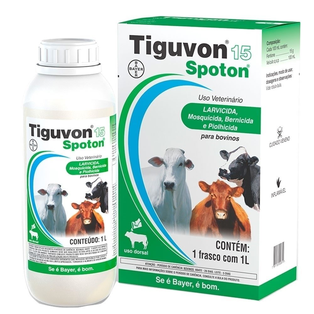 Tiguvon Spot-On Mata Bicheira Bayer Elanco 1 Litro em Oferta na Shopee