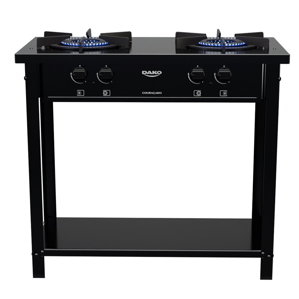 Imagem Fogão a Gás Industrial de Piso Dako Couraçado 2 Bocas