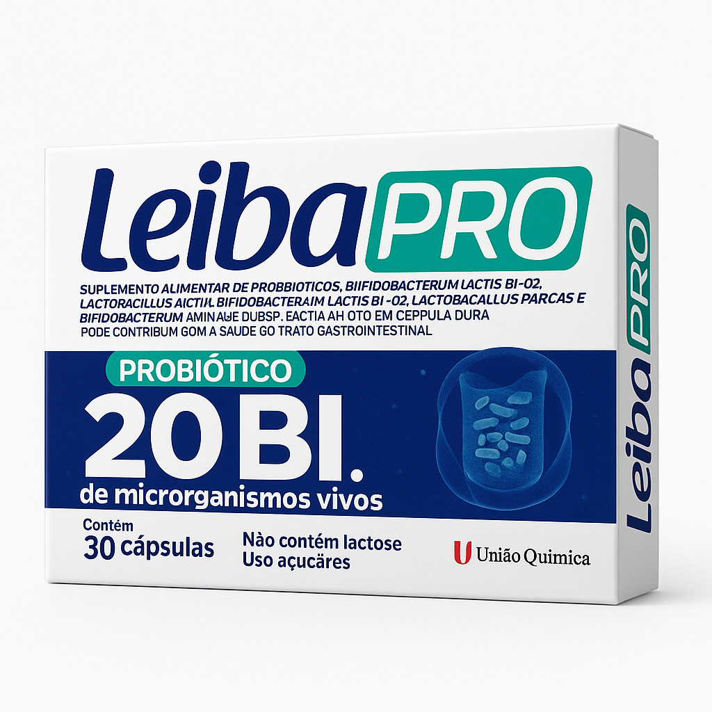 LEIBA PRO PROBIÓTICO 20 BI - 30 CAPSULAS DURAS em Oferta na Shopee