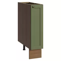 Balcão Porta-Temperos 20 cm 1 Porta (Sem Tampo) Rustic/Verde Vik Madesa