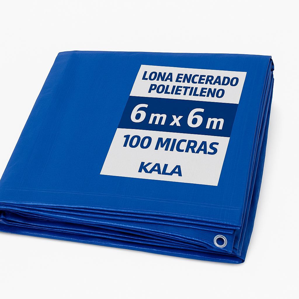 Lona Encerado Multiuso 6m X 6m 100 Micra Camping Polietileno - KALA 350850