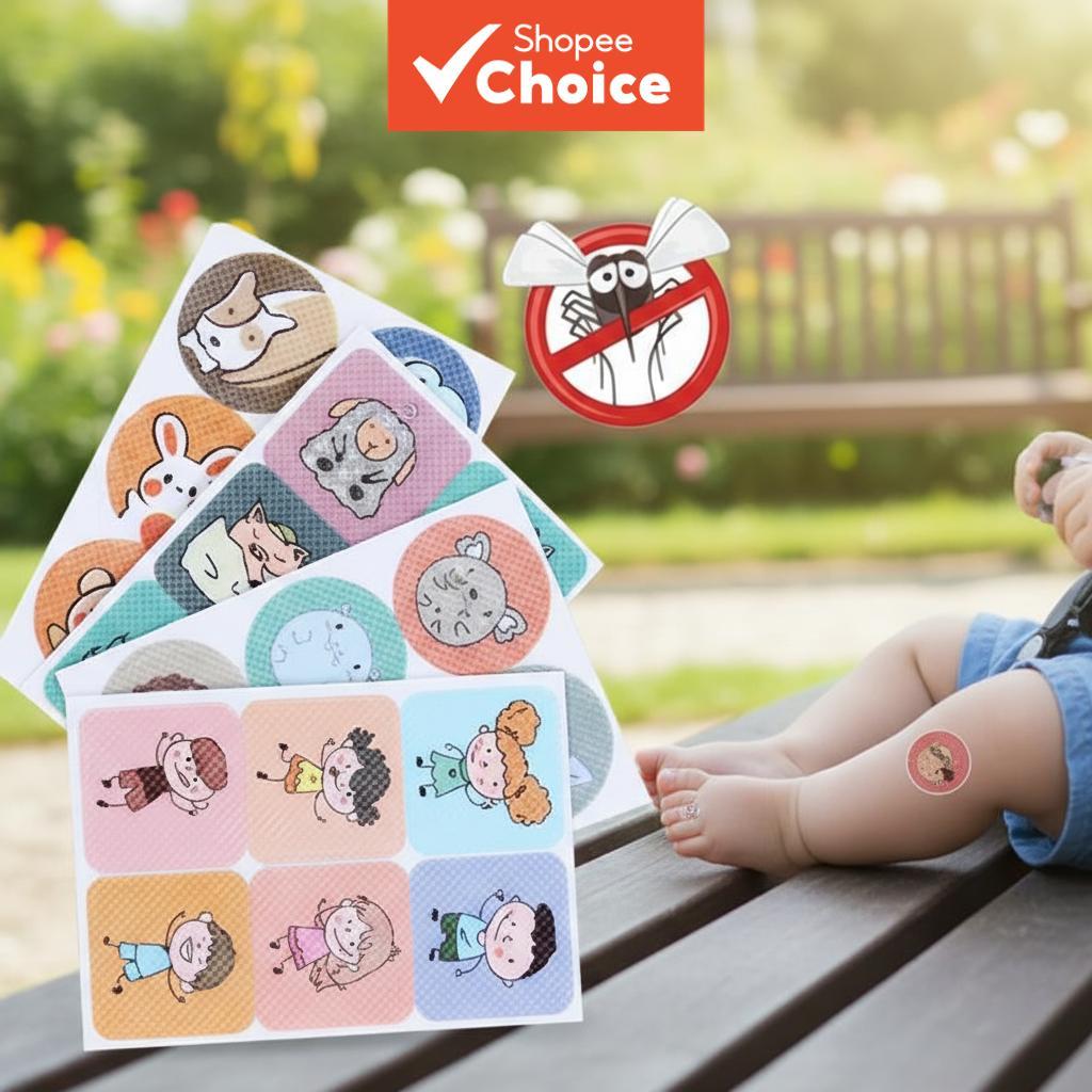  480 unidades de adesivos repelentes de pragas, adesivos não venenosos de proteção contra mosquitos com adoráveis