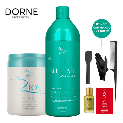 Zap Cosméticos Progressiva All Time 1 L + Ztox Sem Formol