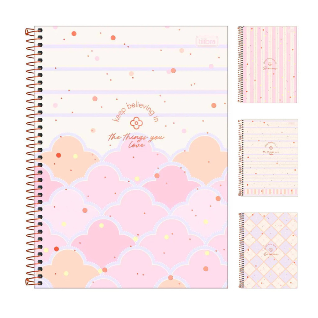 Caderno Espiral Univ. Soho Kindness Tilibra 10 Mat. 160 Fls em Oferta na Shopee