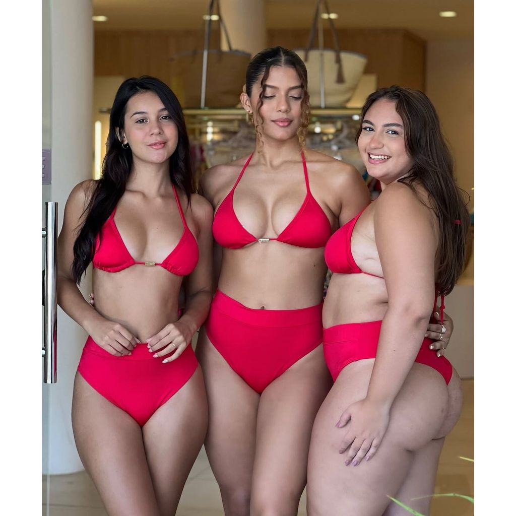 Bikini Cortininha Feminino com Bojo Removível Cintura Alta Hot Pant Calcinha Modeladora Luxo Lipo em Oferta na Shopee