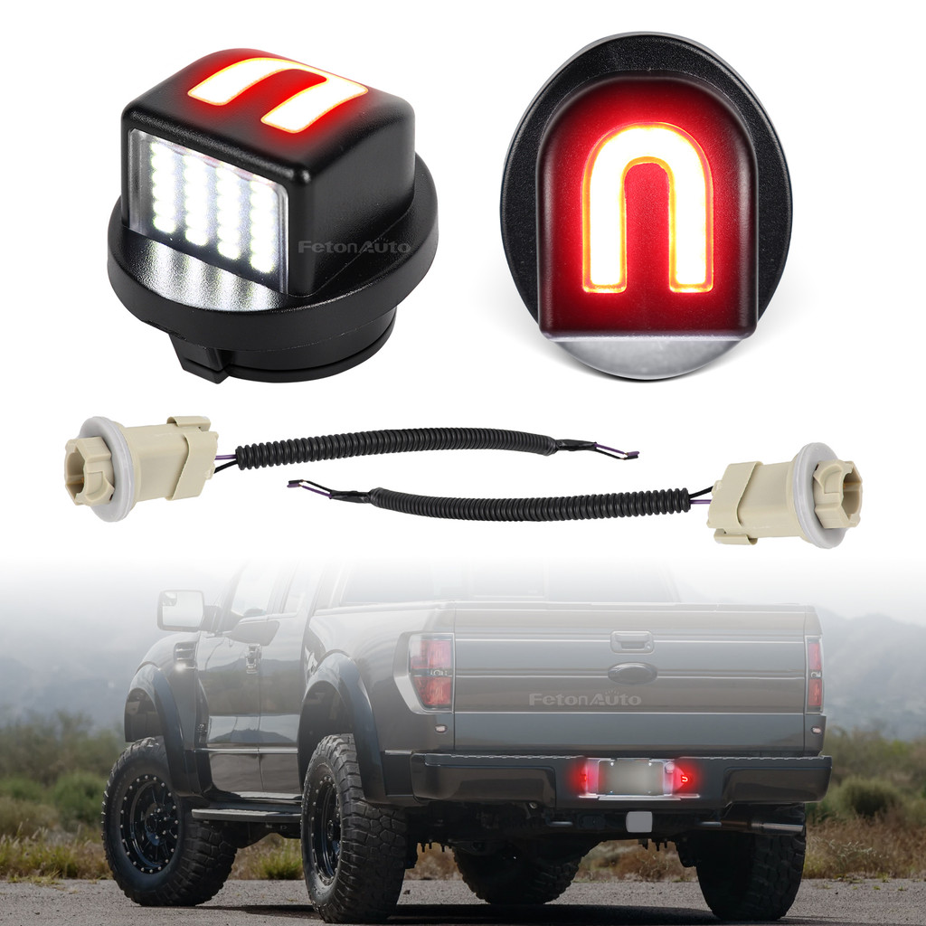 2025 Novo Design U LED Luz Da Placa De Licença Para Ford F150 F250 F350 F450 F550 Super Dever Ranger Bronco Explorer Lâm