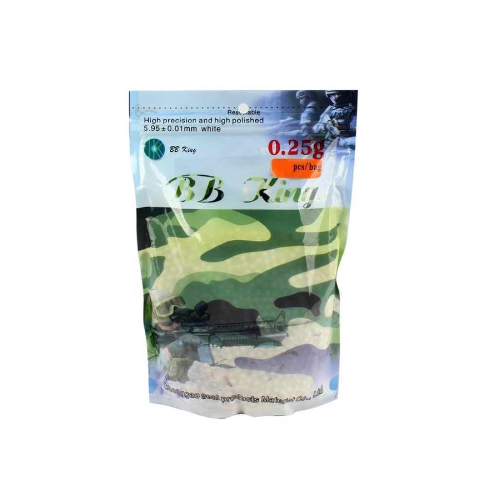 BBs Airsoft Munição Plástica BB King 0.25g 4000un. em Oferta na Shopee