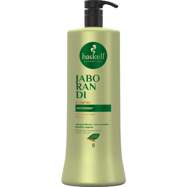 Shampoo Jaborandi Antiqueda Litro Haskell | Limpeza profunda e estímulo de crescimento em Oferta na Shopee