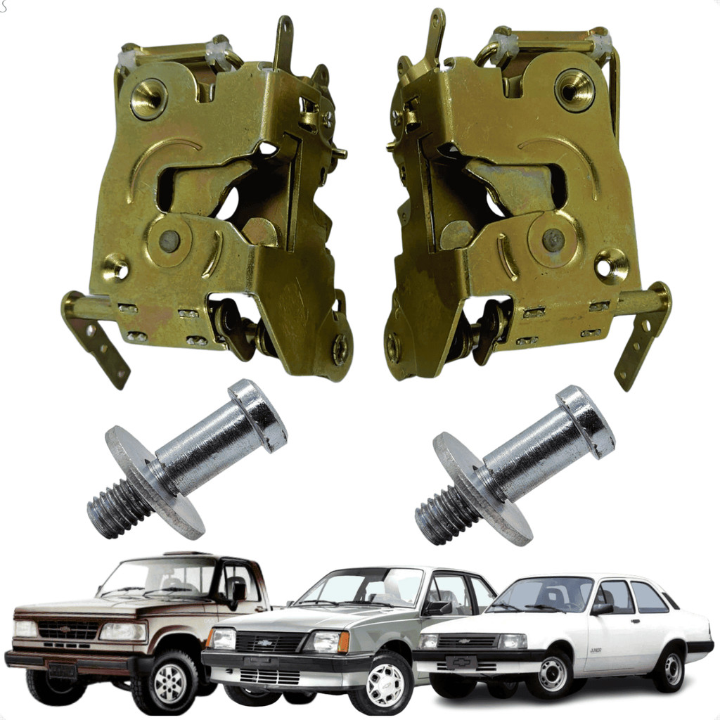 Kit 2 Fechadura + 2 Batente Da Porta Gm Monza D20 D40 Chevette Marajó