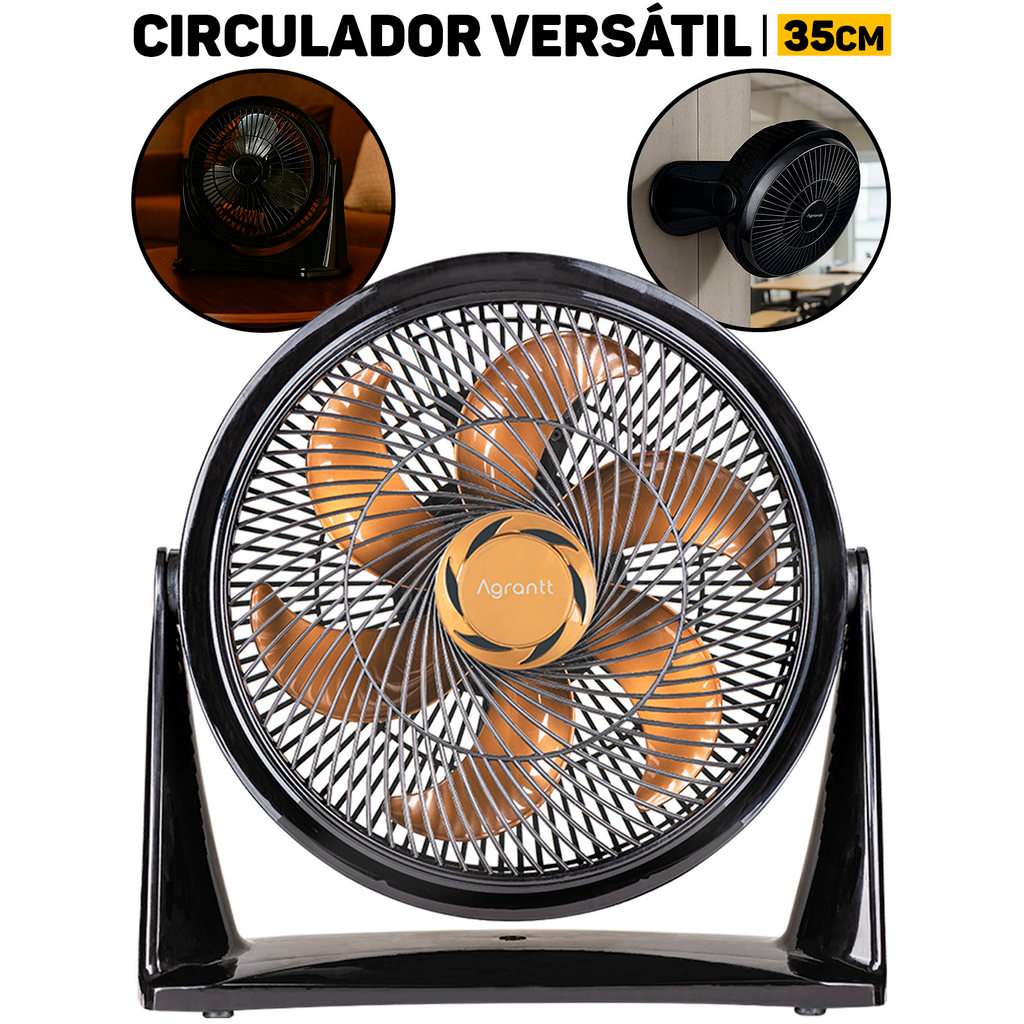 Ventilador Circulador De Ar Agrantt 35cm Silencioso P/ Sala Mesa Quarto Trabalho Cozinha Escritório	 em Oferta na Shopee