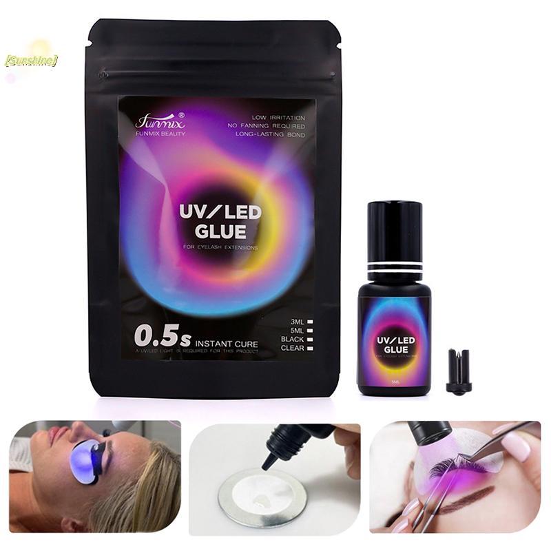 [] 1 Pcs 3/5ml UV LED Lâmpada Secagem Rápida Cola Para Cílios Iluminador 1S De Cura Ferramenta De Maquiagem [Novo]