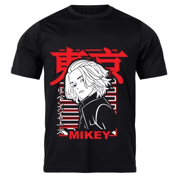 Camiseta Masculina Promoção Personagem Mikey Anime Tokyo Revengers
