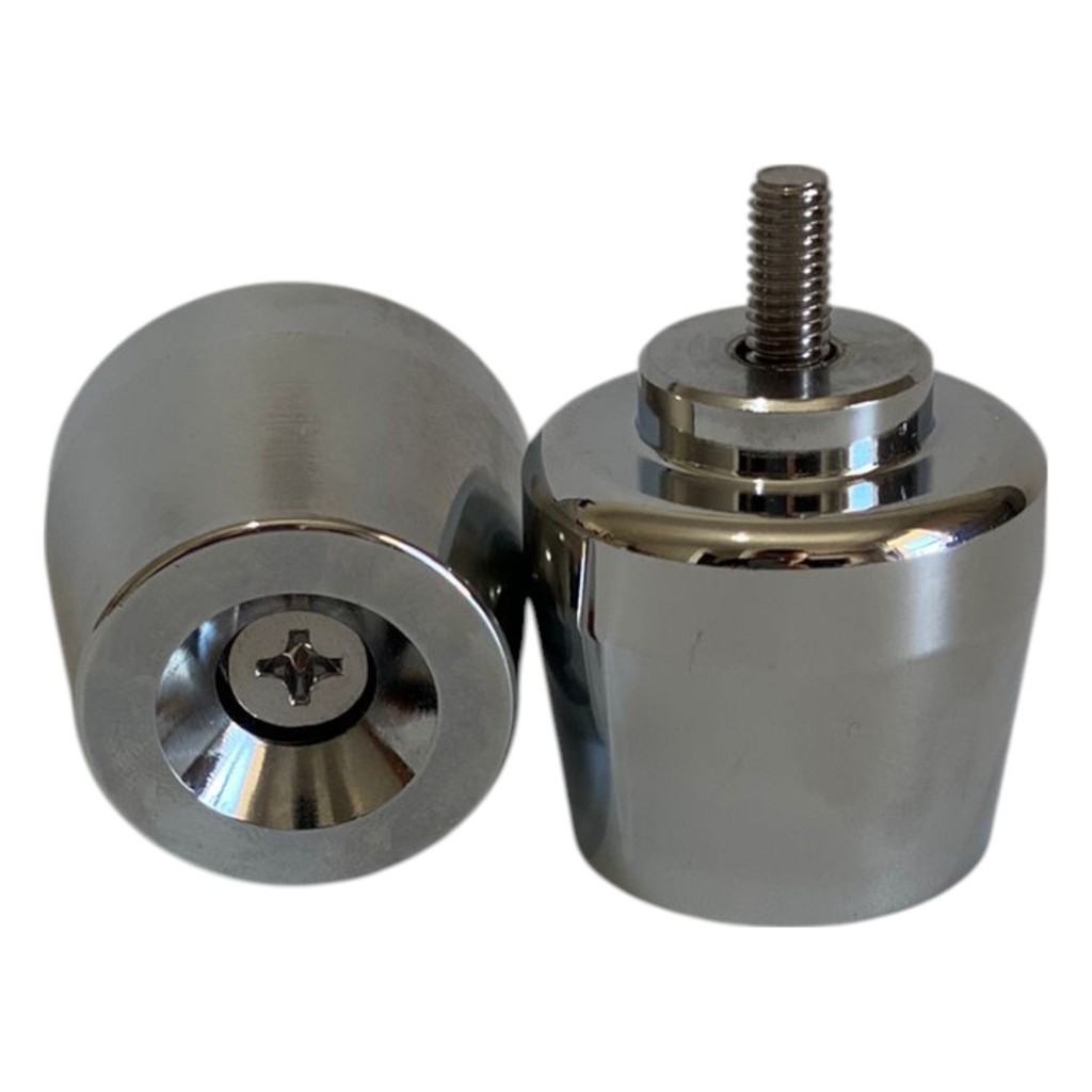 PESO PCX CROMADO + MANOPLA CARGO RISQUINHO TITAN FAN START MODELO UNIVERSAL PARAFUSO PREMIUM — imagem 2 de 2
