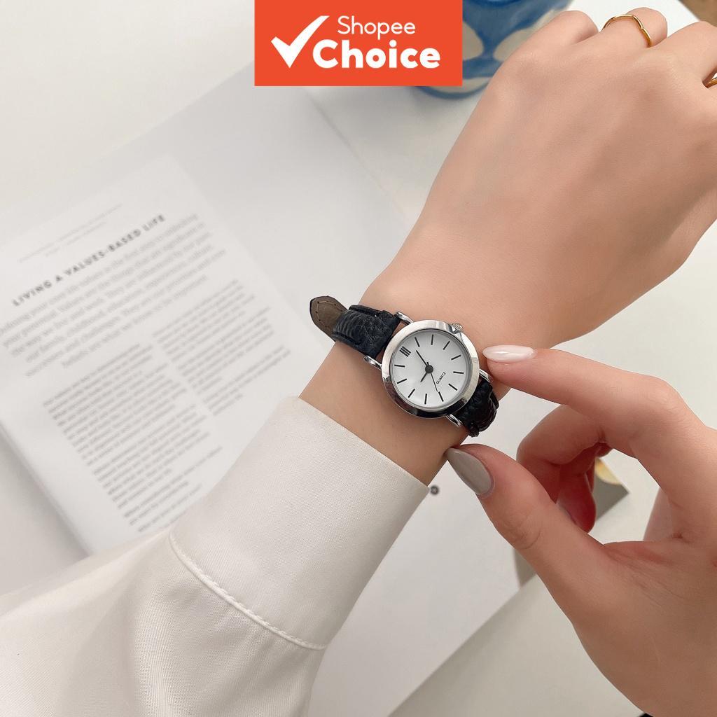 Novo relógio feminino coreano, relógio simples para ladies, relógio retro para estudantes, relógio de quartzo com