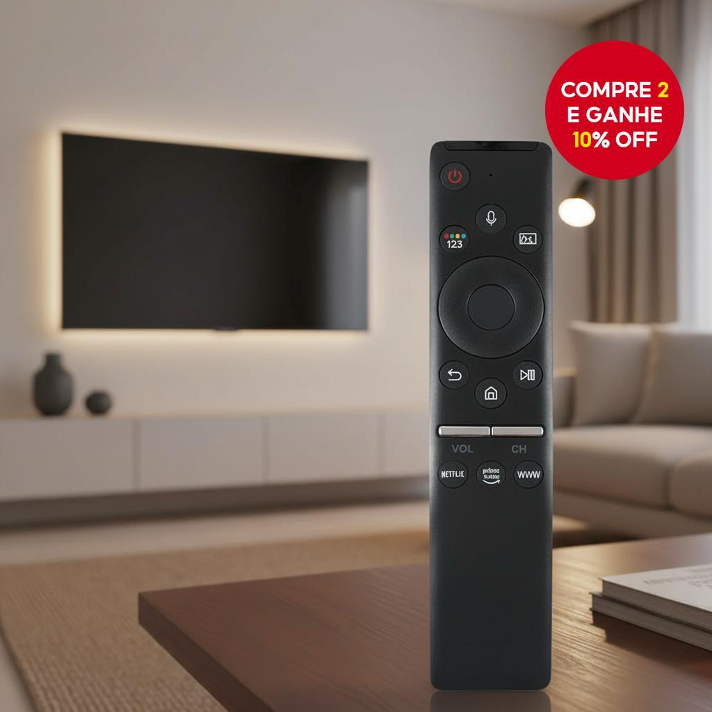 Controle Remoto de Substituição BN59-01312F Compatível com Todas as TVs Samsung QLED LED 4K 8K UHD HDR Smart