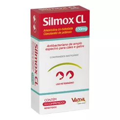 Silmox CL 150mg Para Cães e Gatos com 10 Comprimidos Vansil