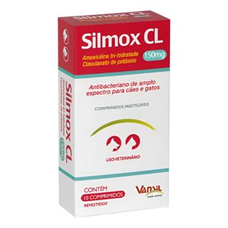 Silmox CL 150mg Para Cães e Gatos com 10 Comprimidos Vansil em Oferta na Shopee
