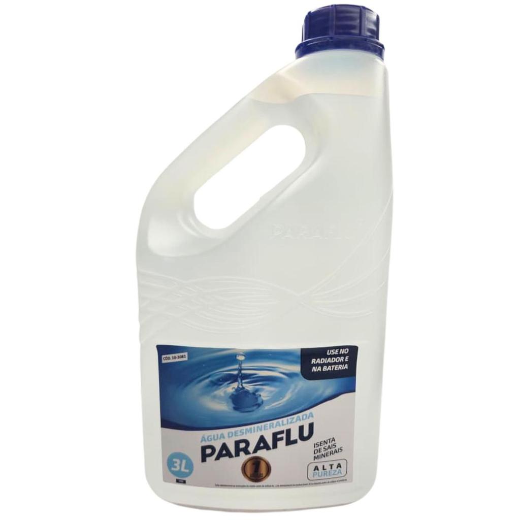 Agua Desmineralizada 3 Litros Veículos Leve / Pesado / Agrícola / Náutico - Paraflu 10-3081