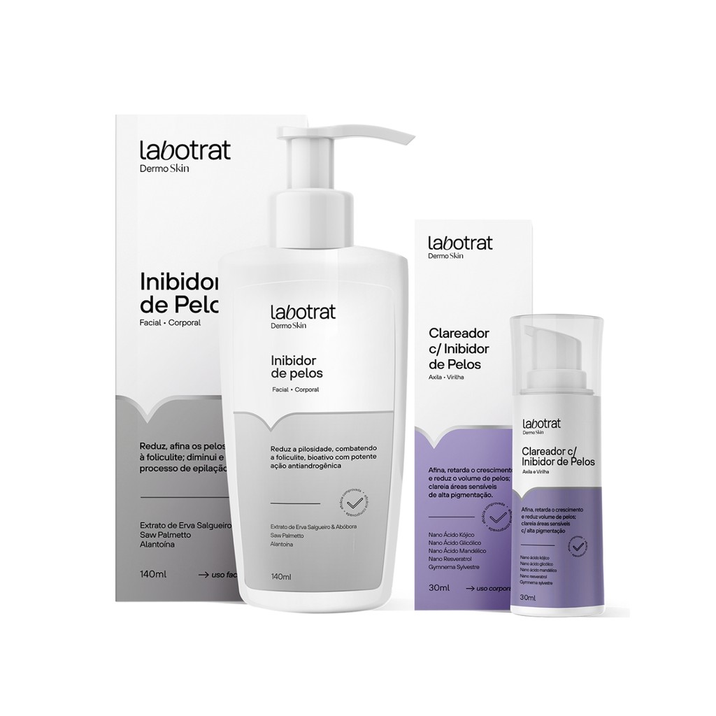Kit Inibidor Pelos E Sérum Clareador Axila Dermo Labotrat em Oferta na Shopee