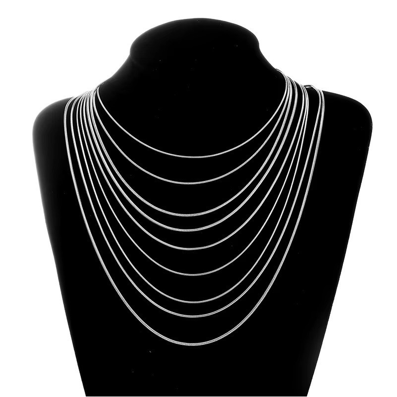 Kit C/10 Peças Correntes + Pulseiras Conjunto Laminadas / Fitas Semi Joias Em Aço Feminina  R69/R74-M