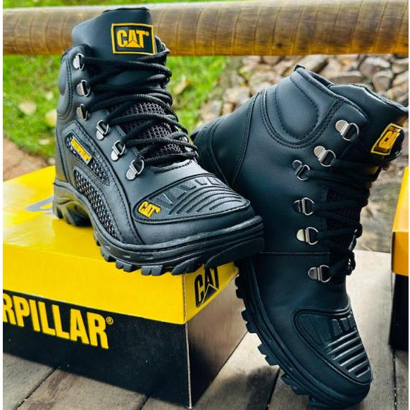 Bota Coturno Masculino CAT Impermeável Palmilha de Gel Promoção em Oferta na Shopee
