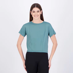 Cropped Fila Adaptable Classic Sports Feminino Verde e Branco