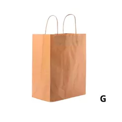 Sacola de Papel G 34x31x19cm - Kraft Delivery - Embalagem Econômica - 50 unidades - Cromus - Rizzo