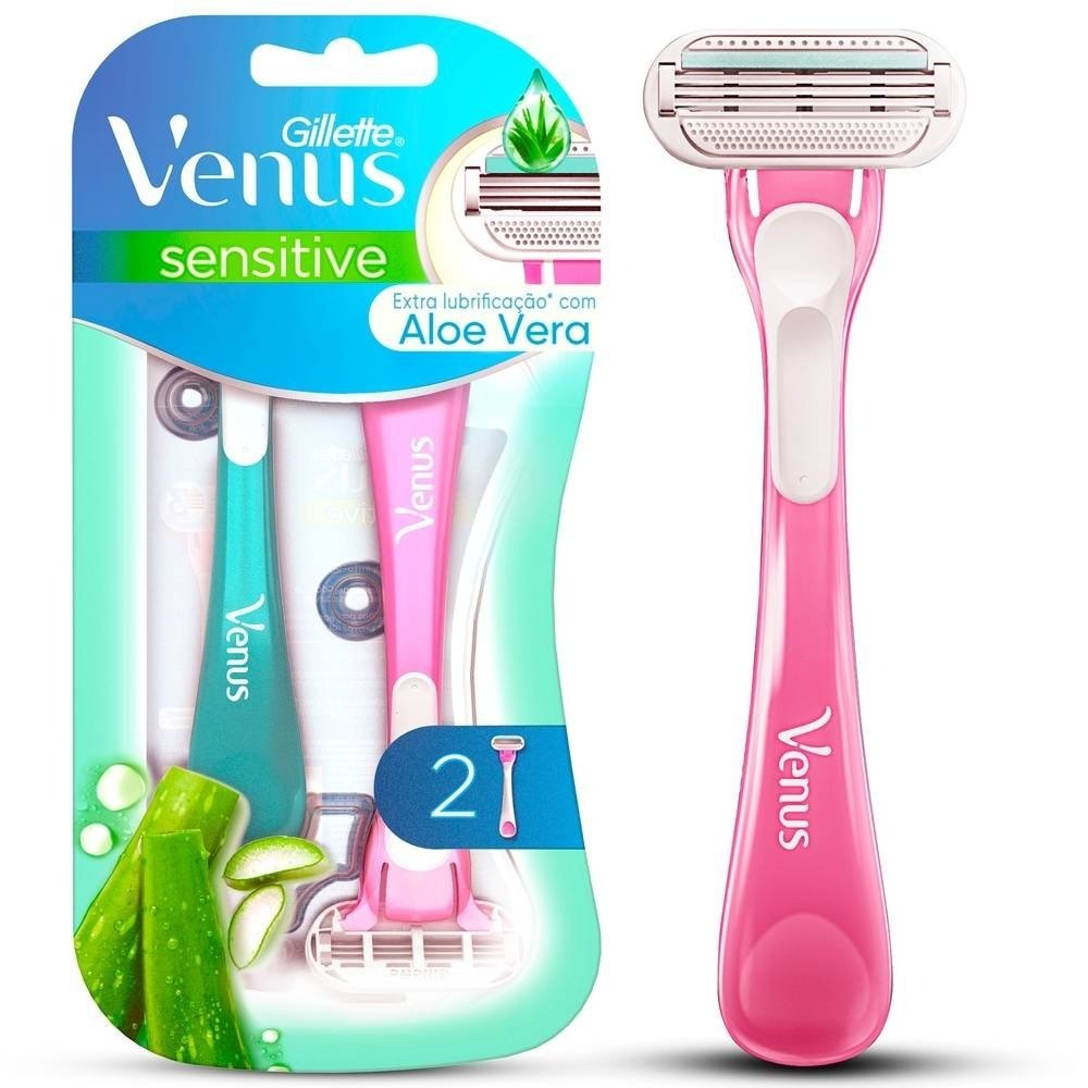 Aparelho De Depilar Gillette Venus Sensitive 2 Unidades