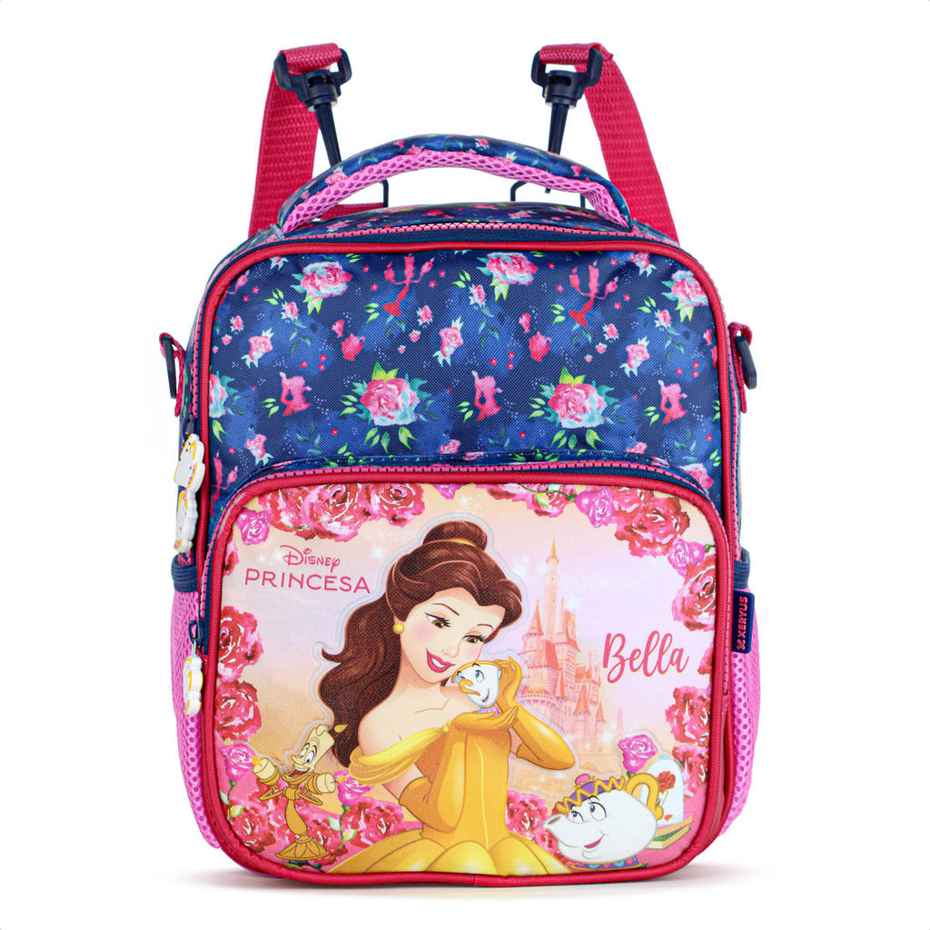 Lancheira Escolar Xeryus Princesa Bella 14714 Azul e Rosa - Infantil