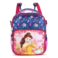 Lancheira Escolar Xeryus Princesa Bella 14714 Azul e Rosa - Infantil