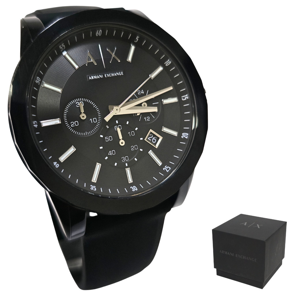 Relógio Armani Masculino Analógico Cronógrafo Preto AX1326B1 P1PX